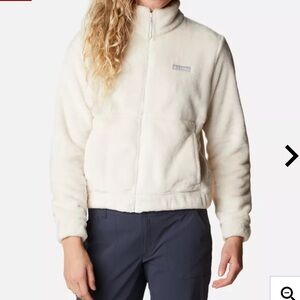 NWT Columbia Women’s Fire Side Full Zip Jacket in Chalk Size L